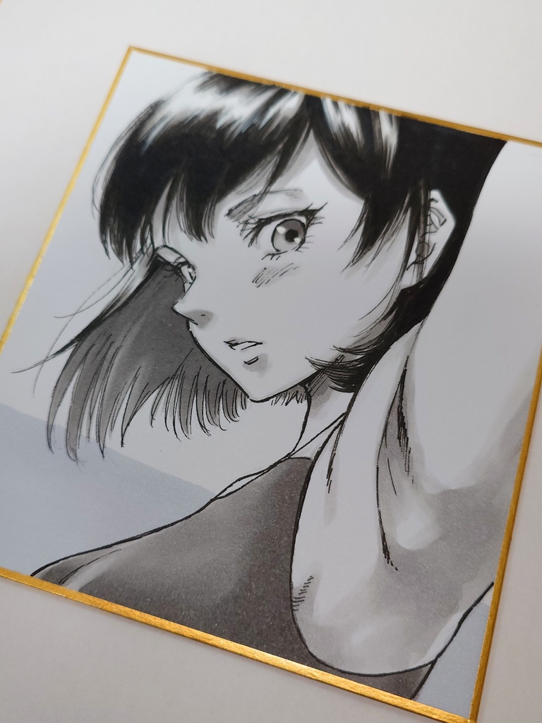 オリジナルイラスト 小色紙