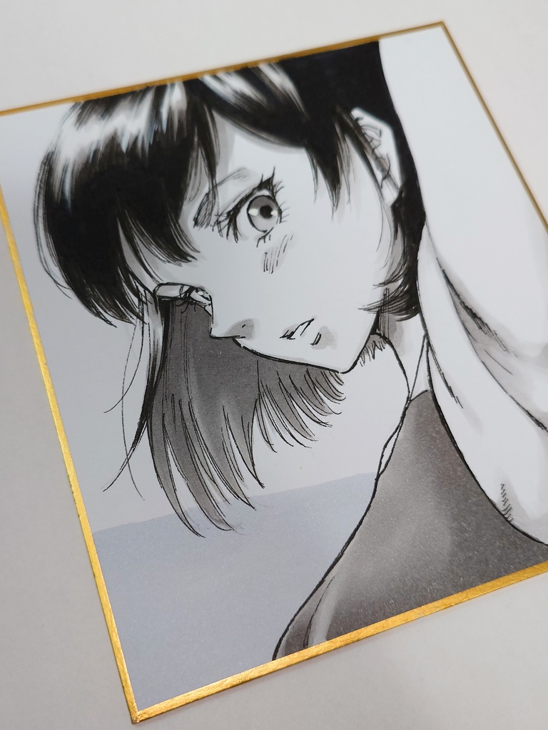 オリジナルイラスト 小色紙