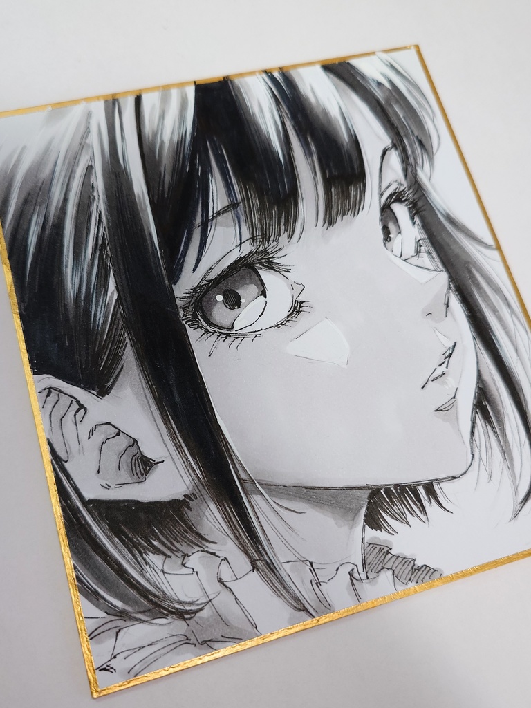 オリジナルイラスト 小色紙