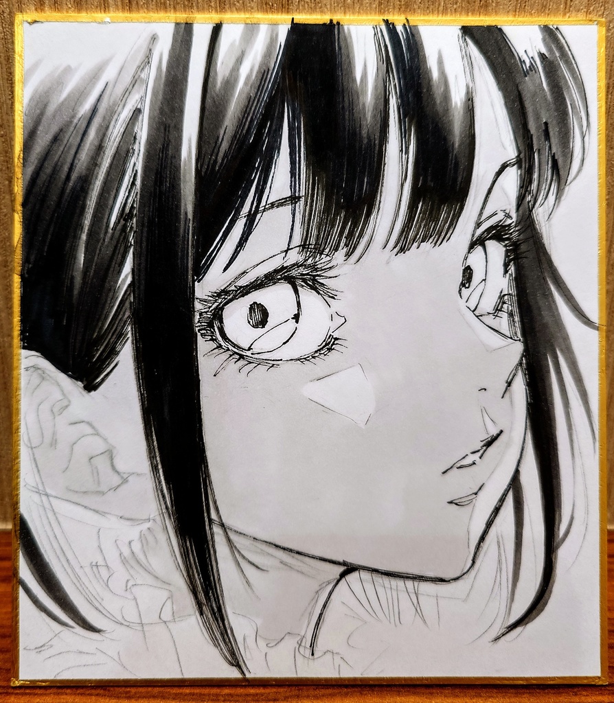 オリジナルイラスト 小色紙