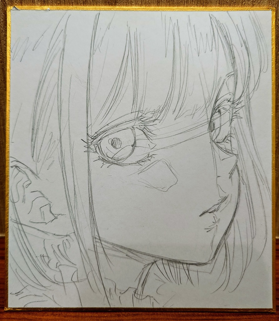 オリジナルイラスト 小色紙