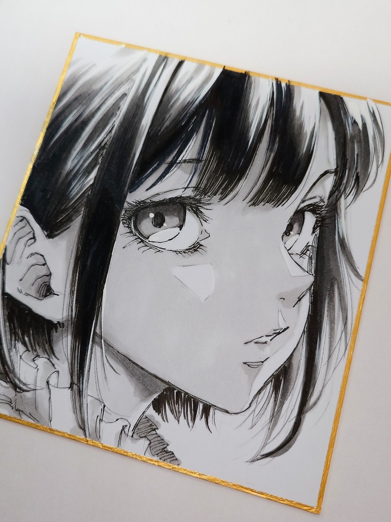 オリジナルイラスト 小色紙