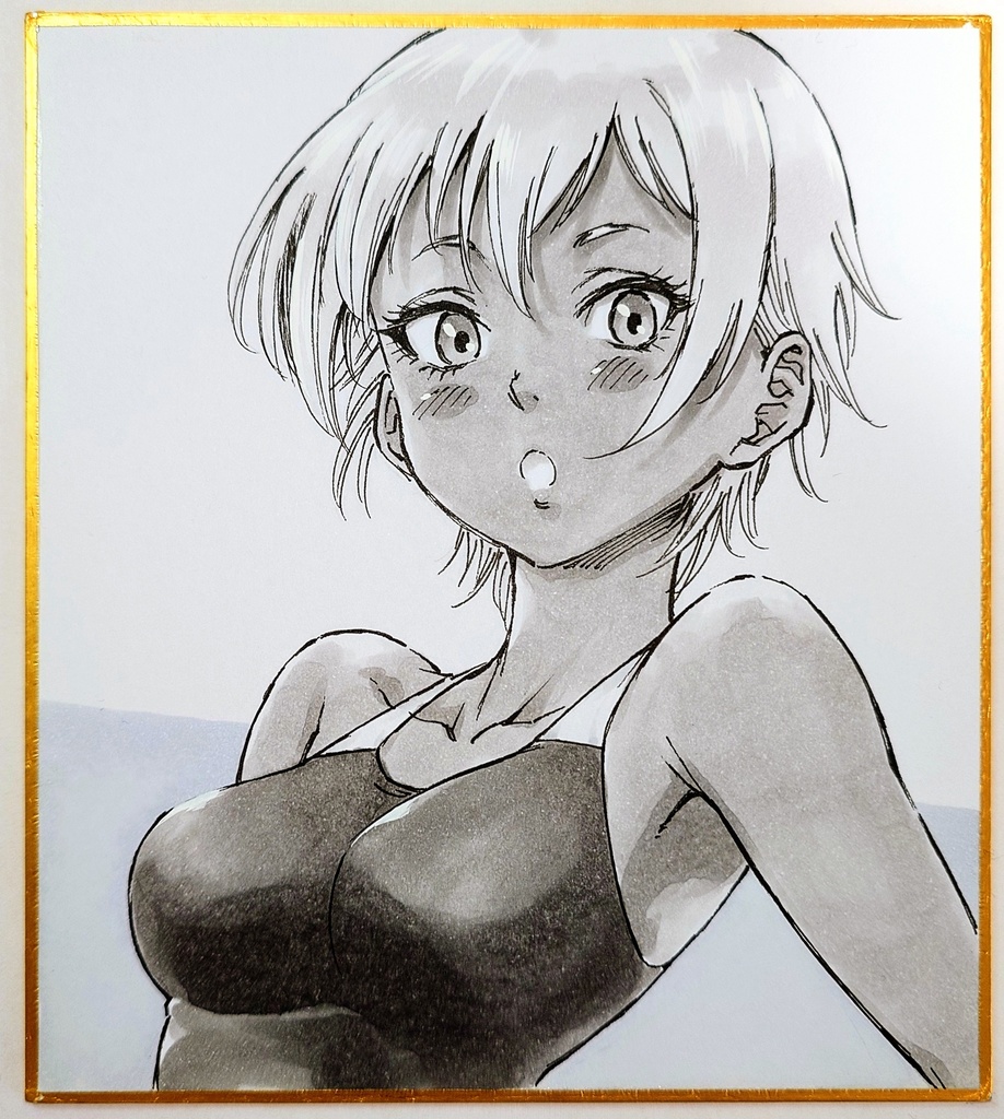 オリジナルイラスト 小色紙