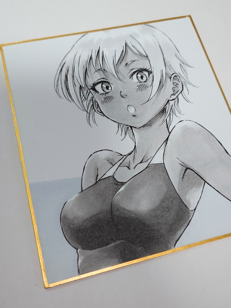 オリジナルイラスト 小色紙
