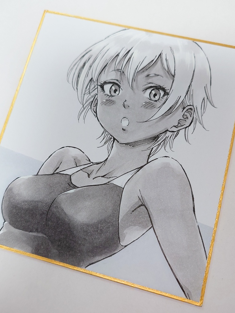 オリジナルイラスト 小色紙