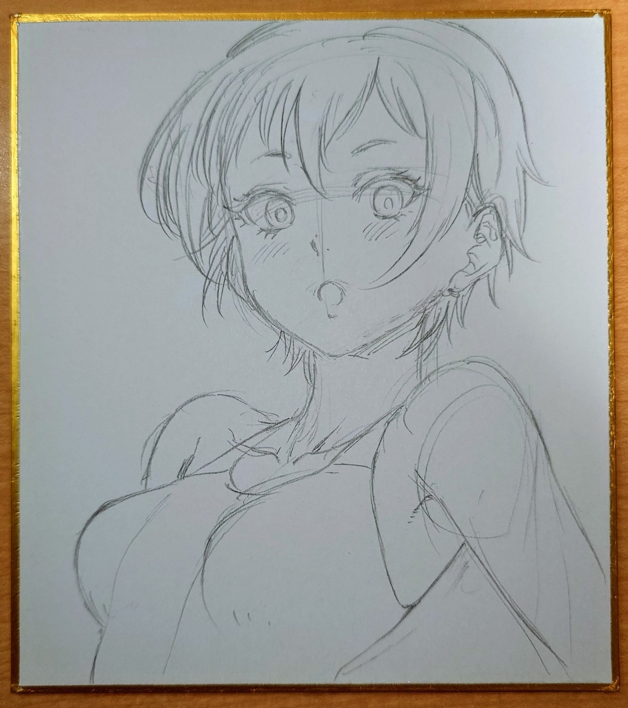 オリジナルイラスト 小色紙
