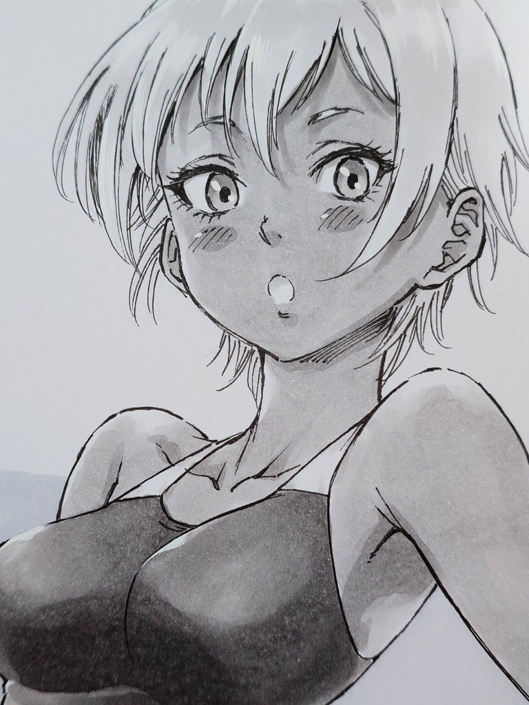 オリジナルイラスト　小色紙