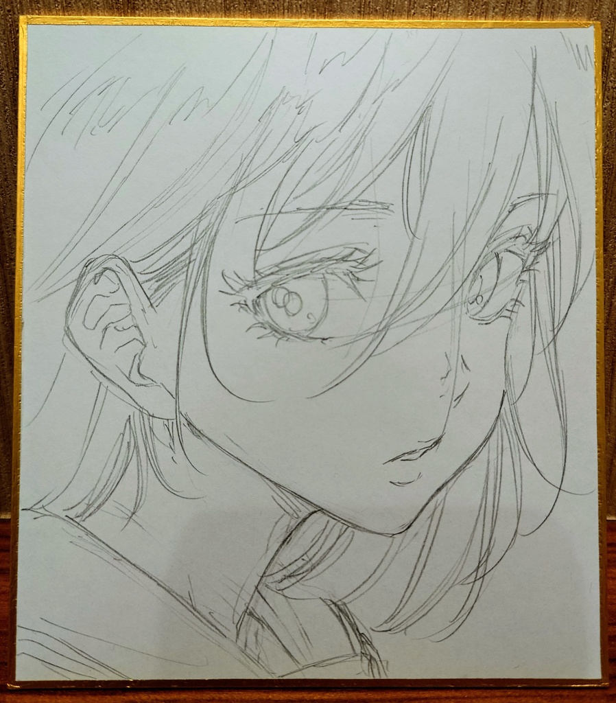 オリジナルイラスト 小色紙