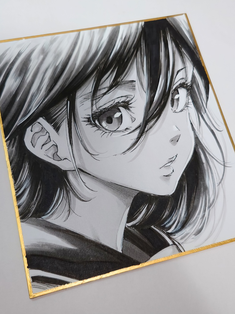 オリジナルイラスト 小色紙