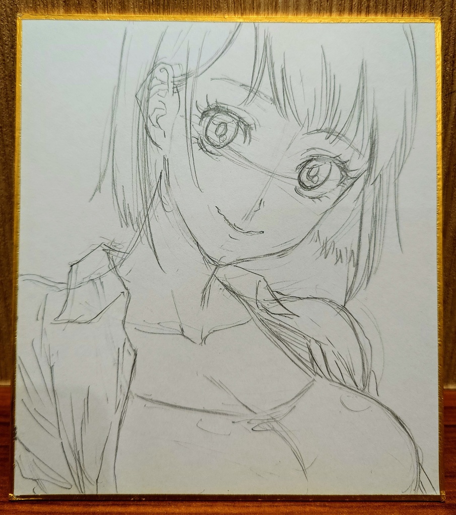 オリジナルイラスト 小色紙