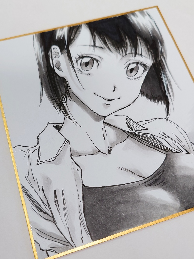 オリジナルイラスト 小色紙