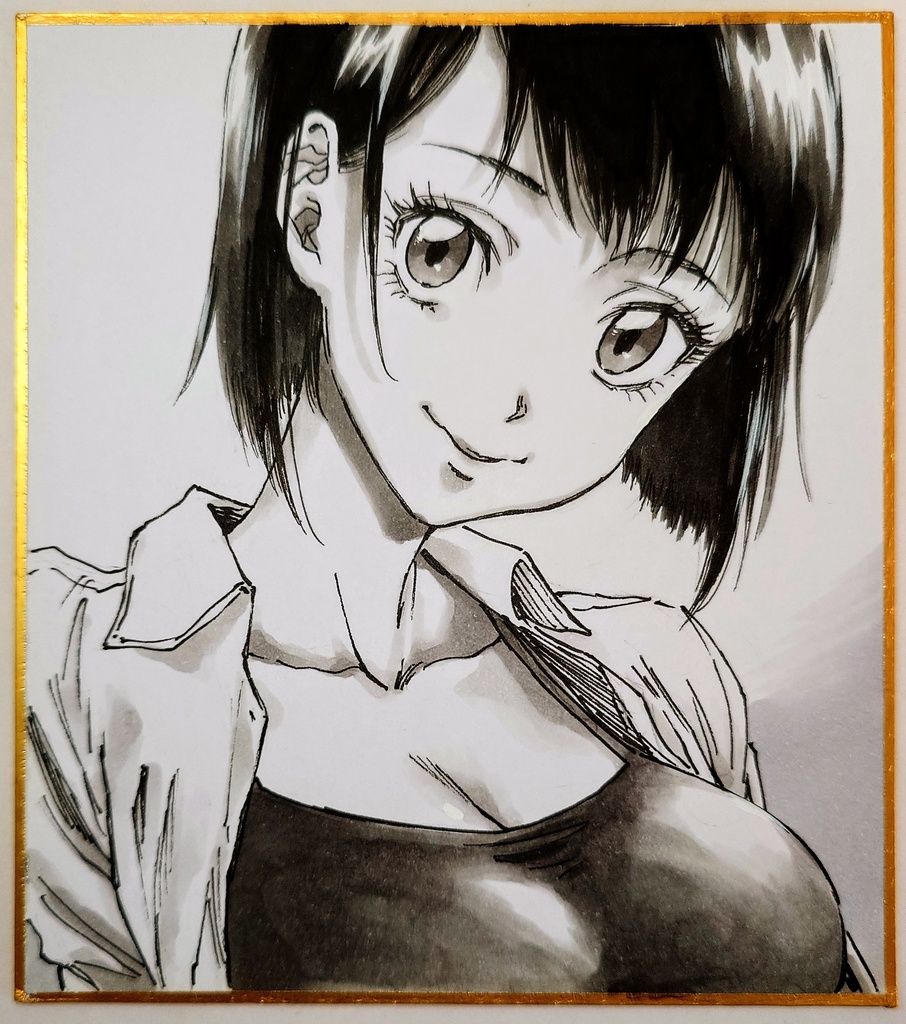 オリジナルイラスト 小色紙