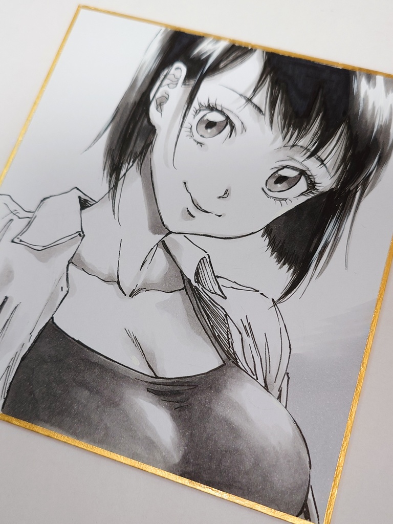 オリジナルイラスト 小色紙