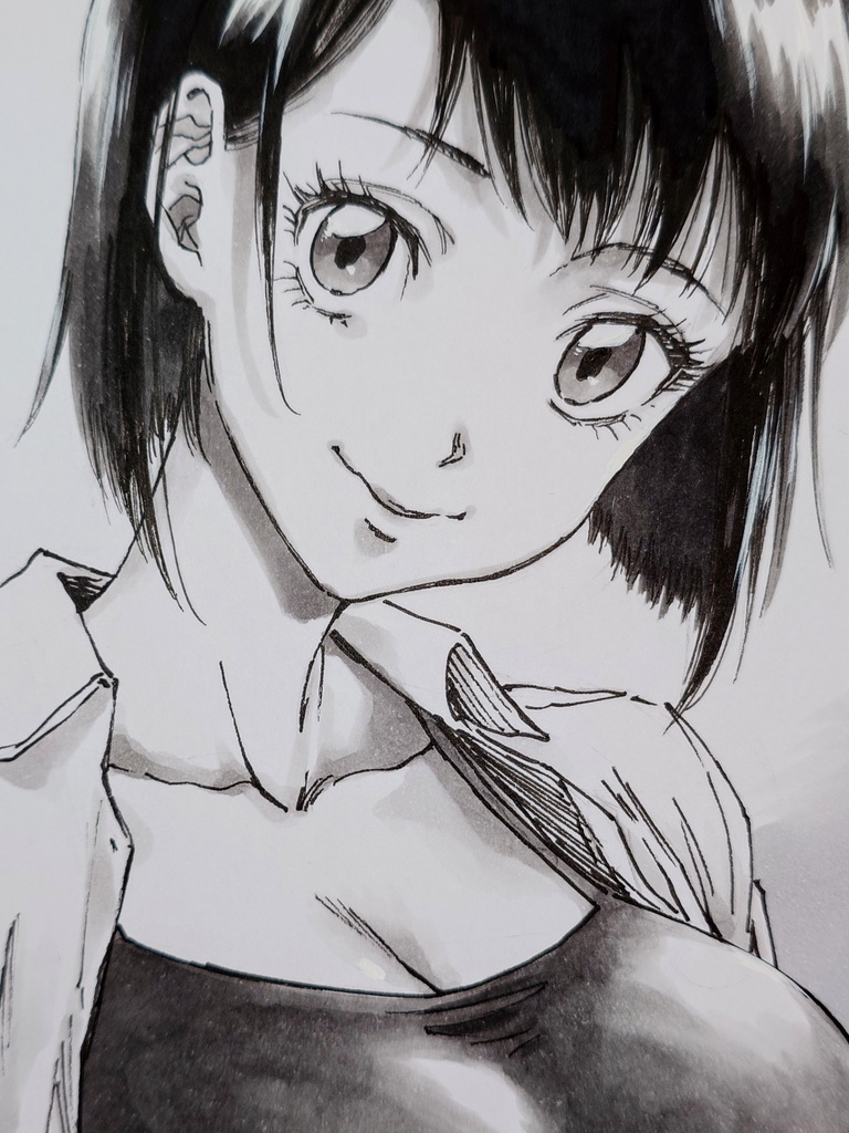オリジナルイラスト　小色紙