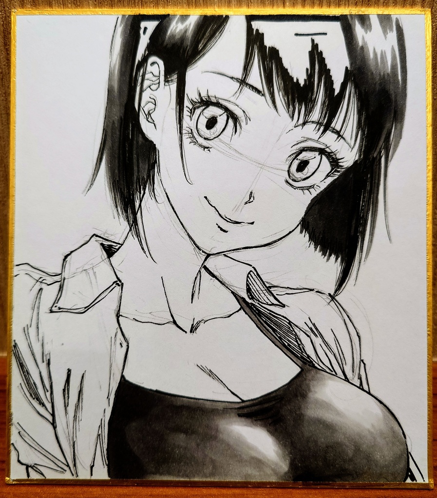 オリジナルイラスト 小色紙