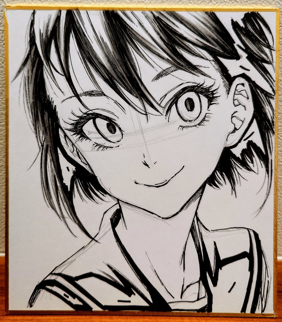 オリジナルイラスト 小色紙