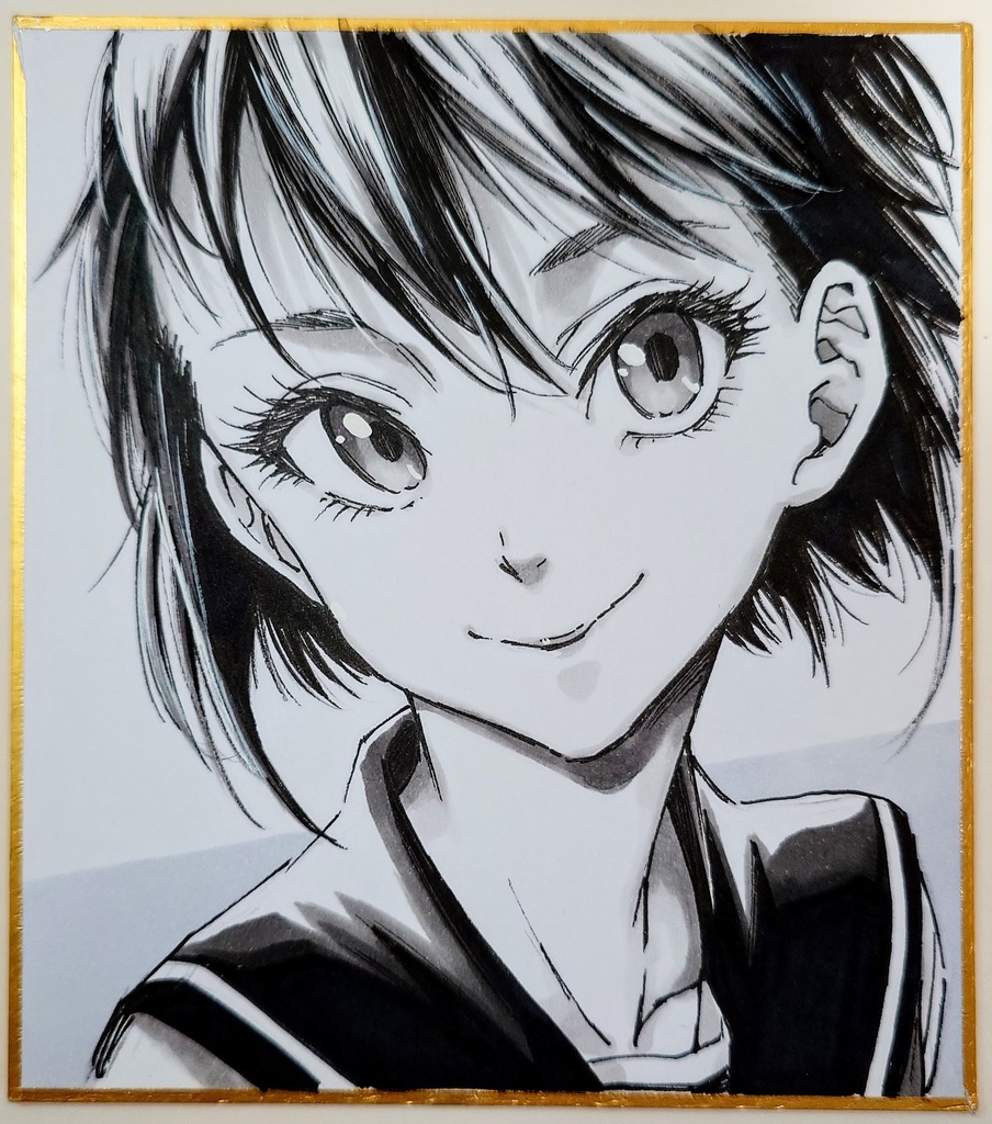 オリジナルイラスト 小色紙