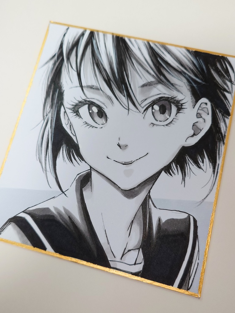 オリジナルイラスト 小色紙