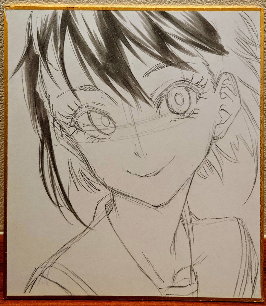 オリジナルイラスト 小色紙