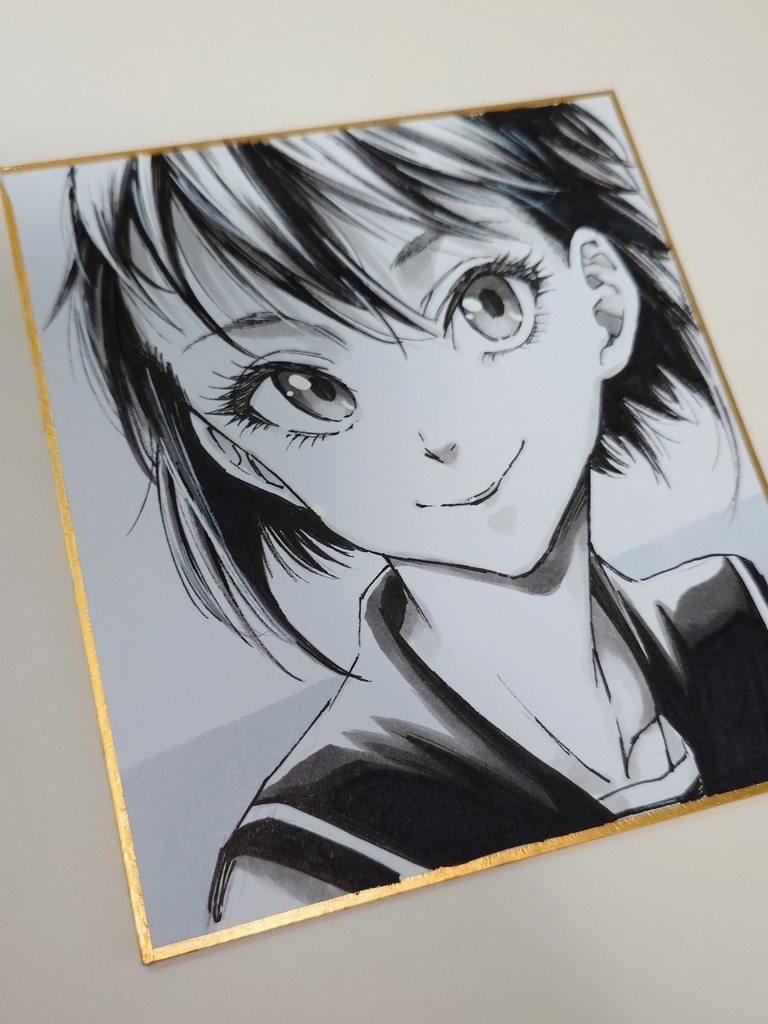 オリジナルイラスト 小色紙