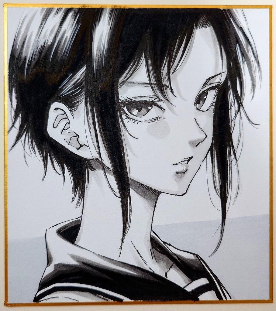 オリジナルイラスト 小色紙
