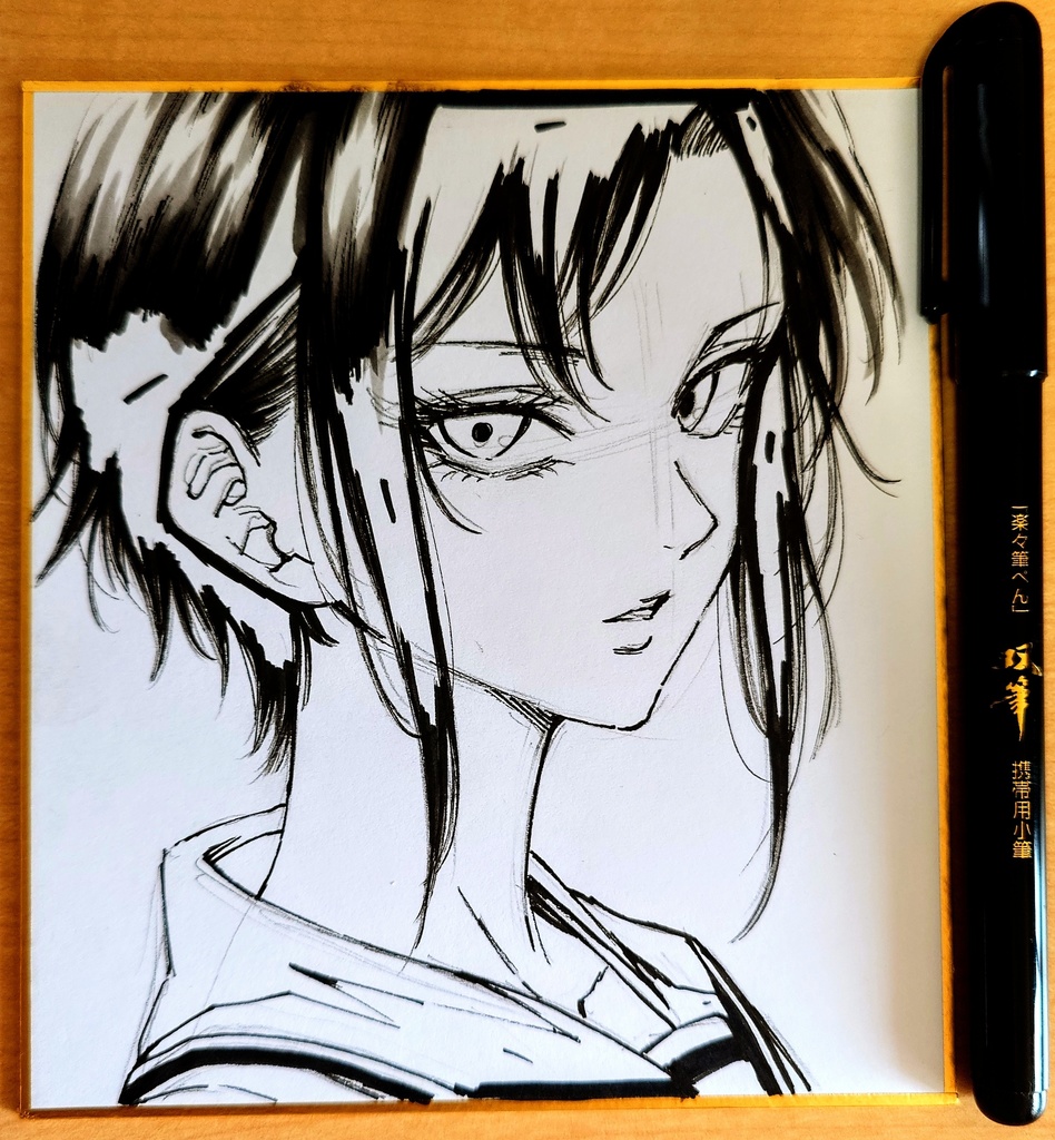 オリジナルイラスト 小色紙