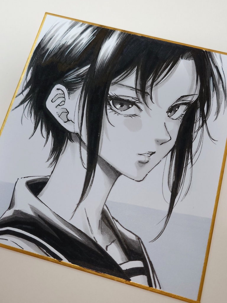 オリジナルイラスト 小色紙