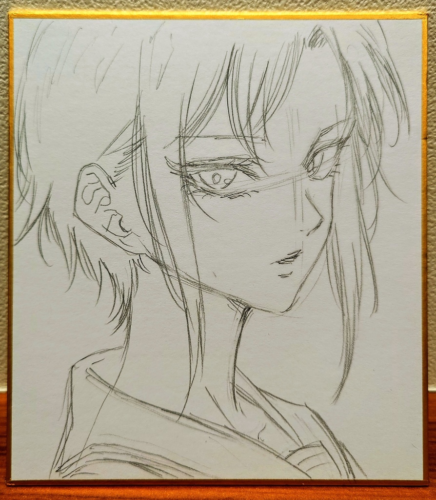 オリジナルイラスト 小色紙
