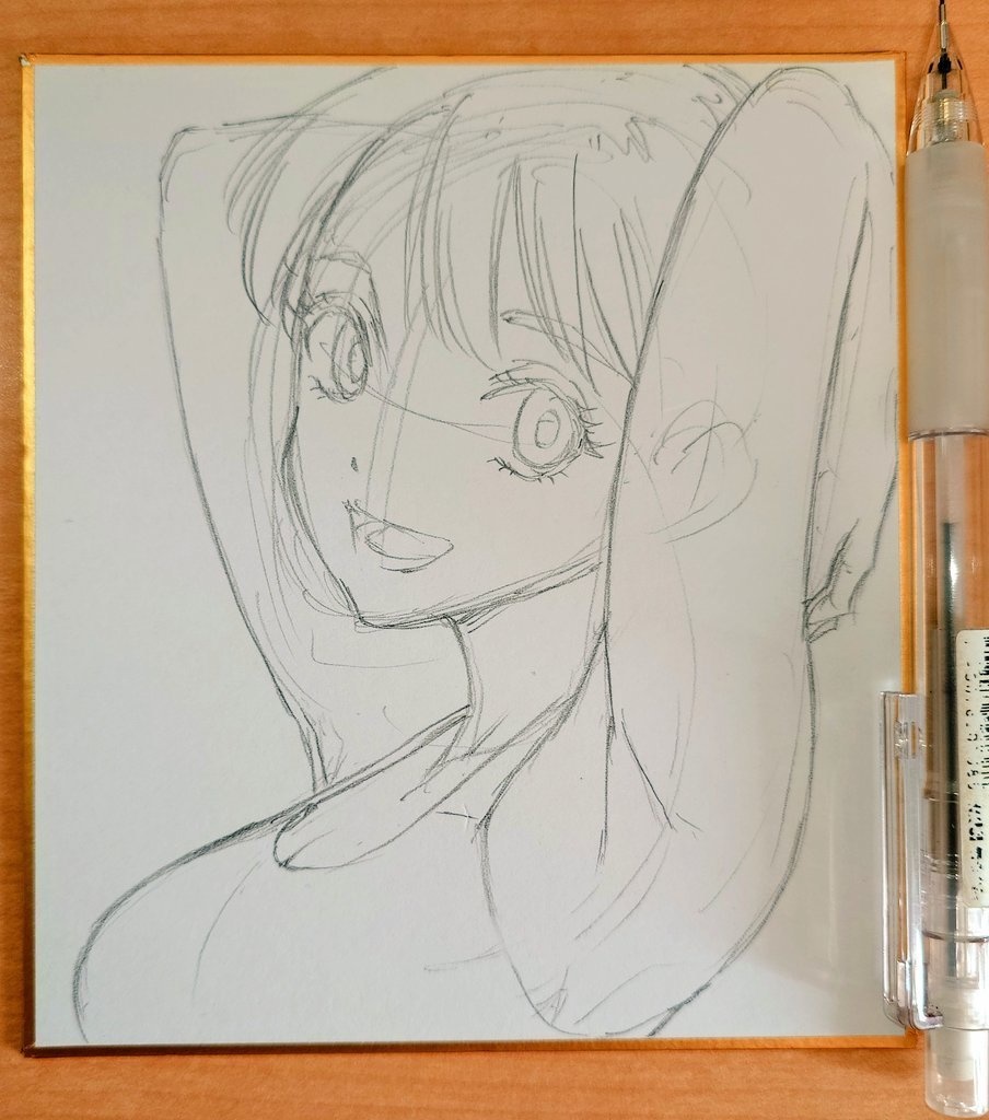 オリジナルイラスト 小色紙