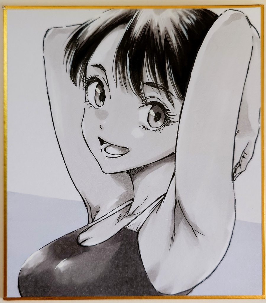 オリジナルイラスト 小色紙