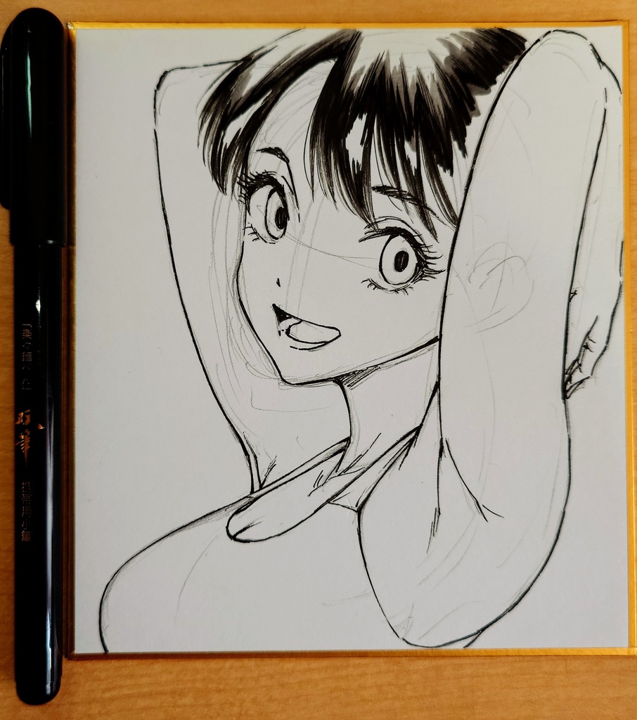 オリジナルイラスト 小色紙