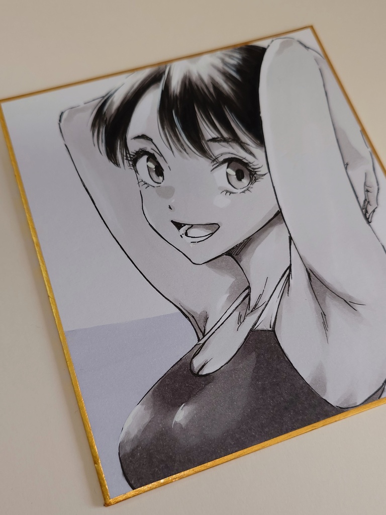 オリジナルイラスト 小色紙