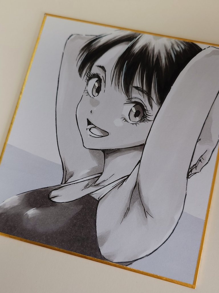 オリジナルイラスト 小色紙