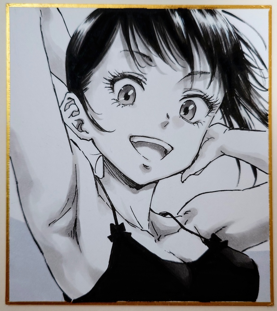 オリジナルイラスト 小色紙