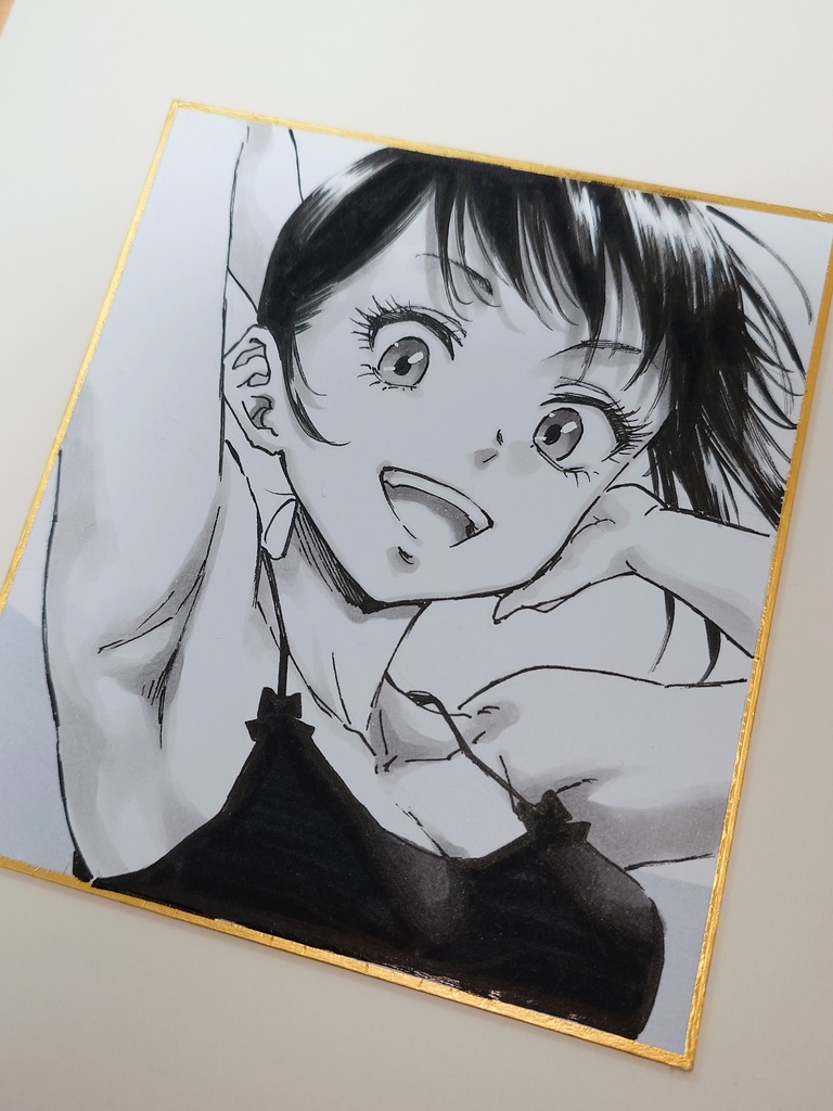 オリジナルイラスト 小色紙