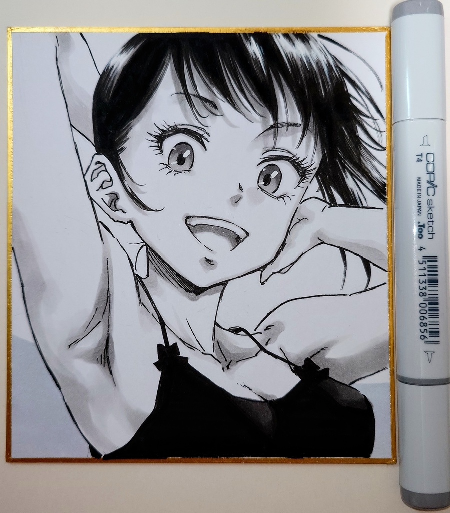 オリジナルイラスト 小色紙