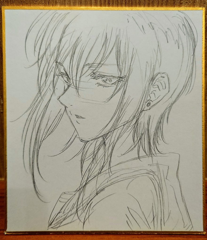 オリジナルイラスト 小色紙