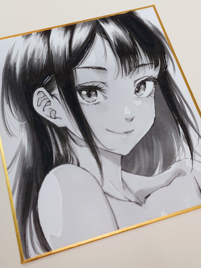 オリジナルイラスト 小色紙