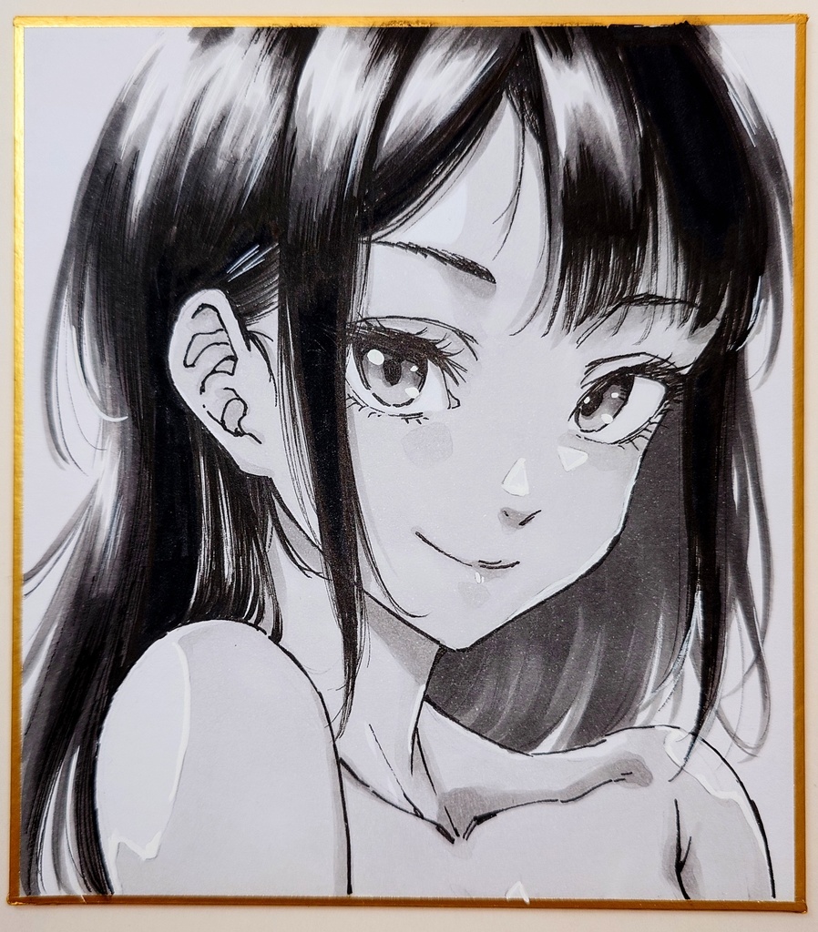 オリジナルイラスト 小色紙