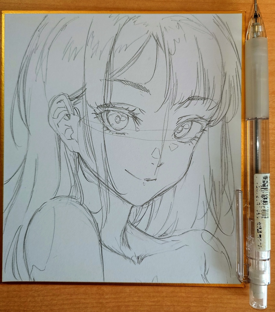 オリジナルイラスト 小色紙