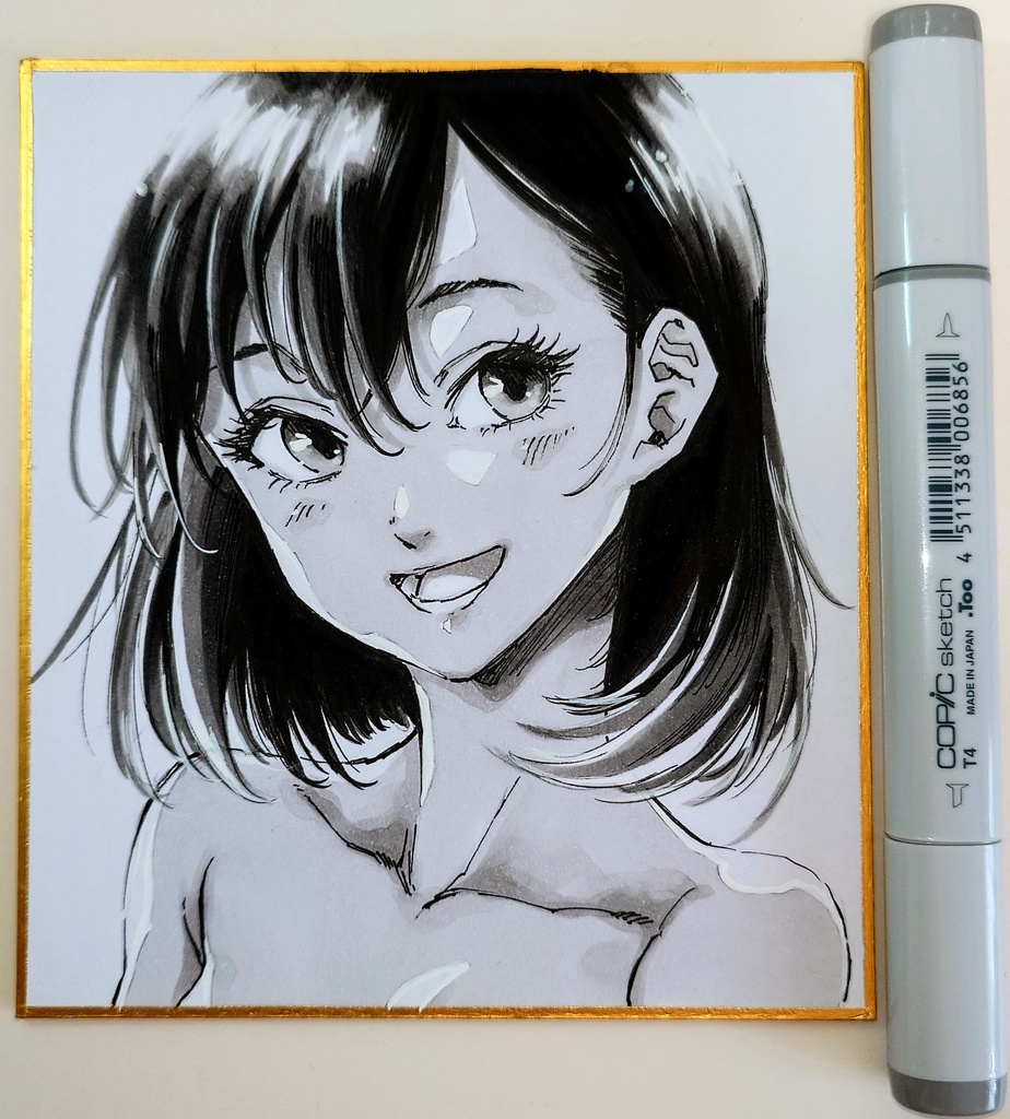 オリジナルイラスト 小色紙