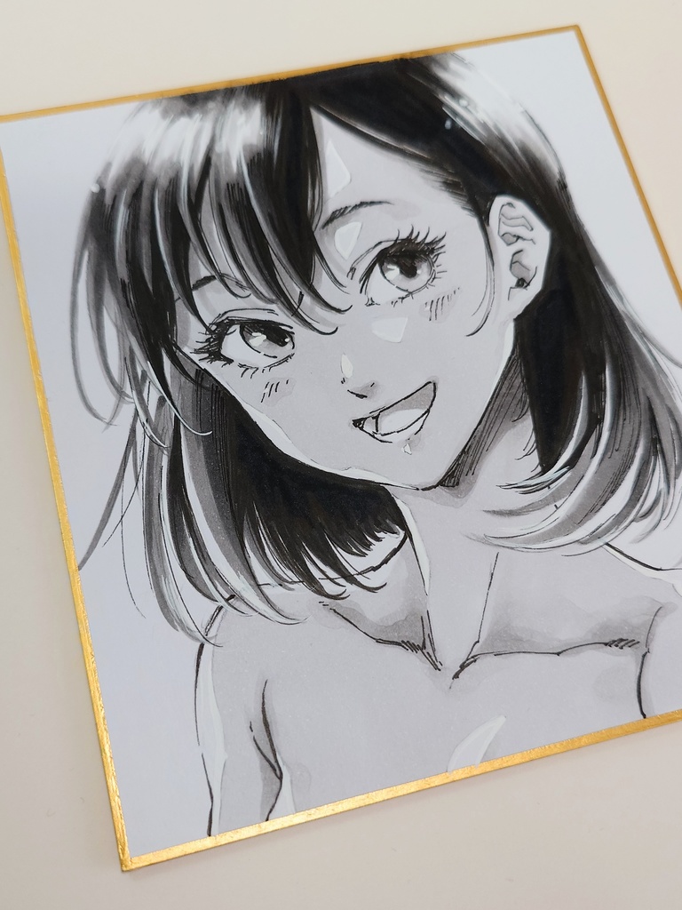 オリジナルイラスト 小色紙
