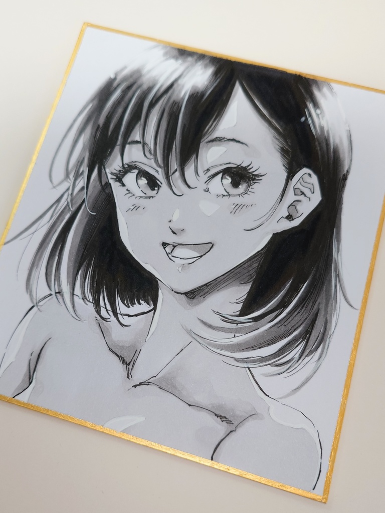 オリジナルイラスト 小色紙