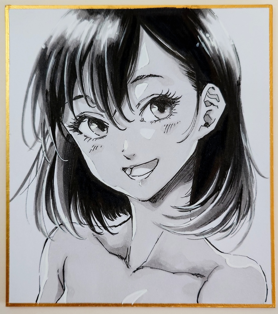 オリジナルイラスト 小色紙