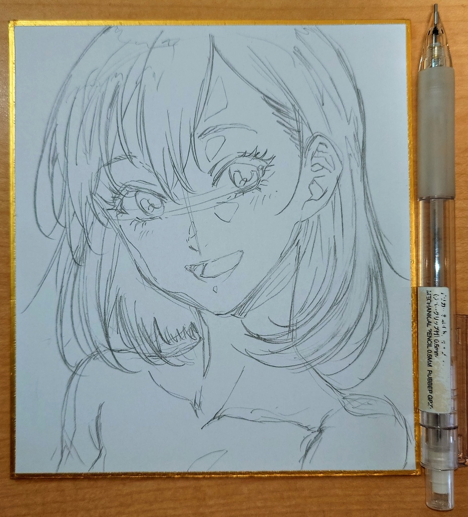 オリジナルイラスト 小色紙