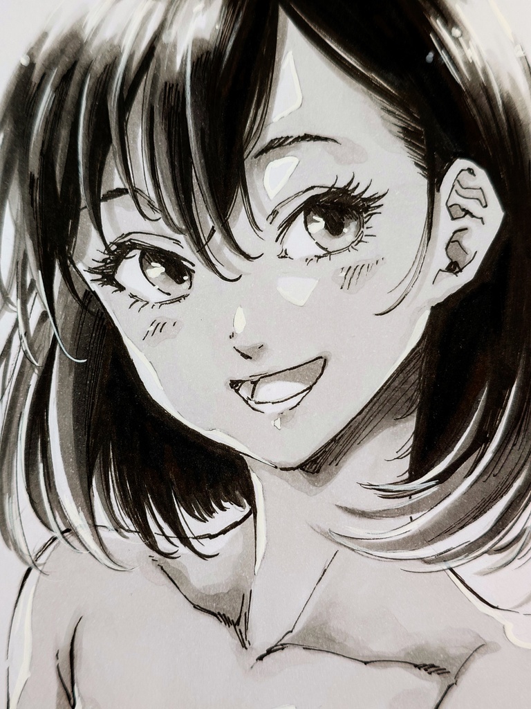 オリジナルイラスト　小色紙