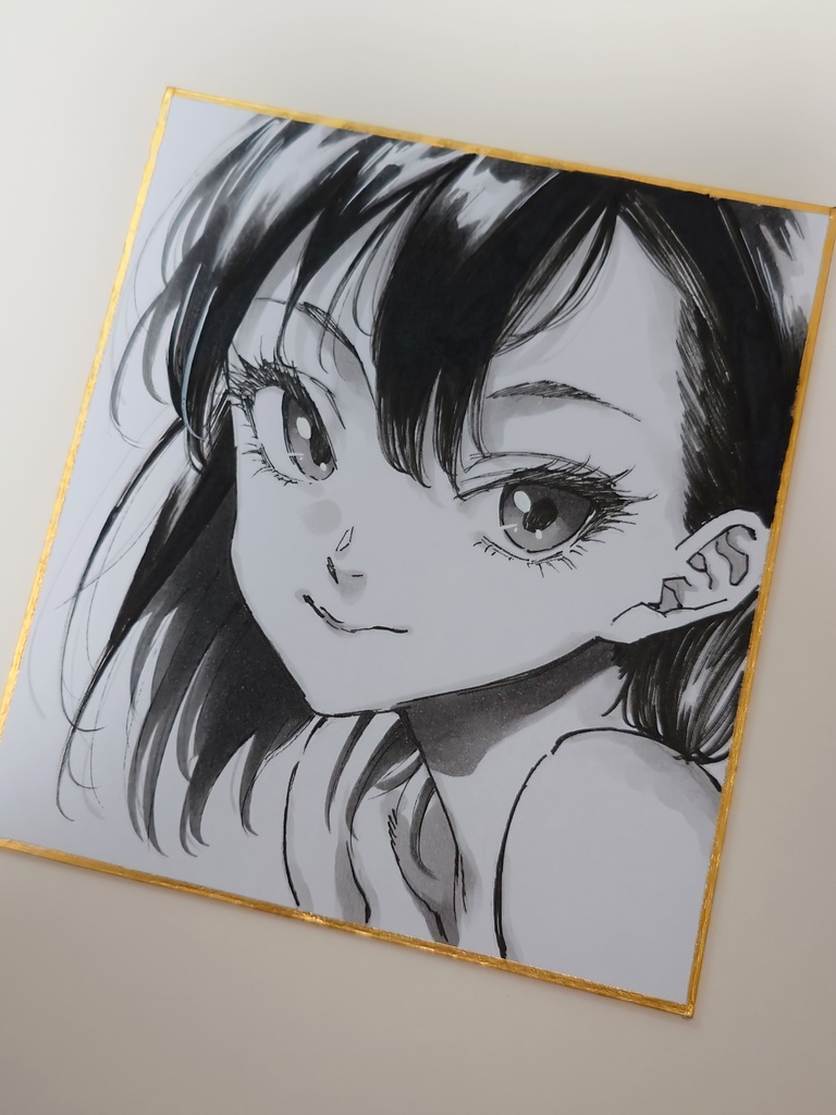 オリジナルイラスト 小色紙