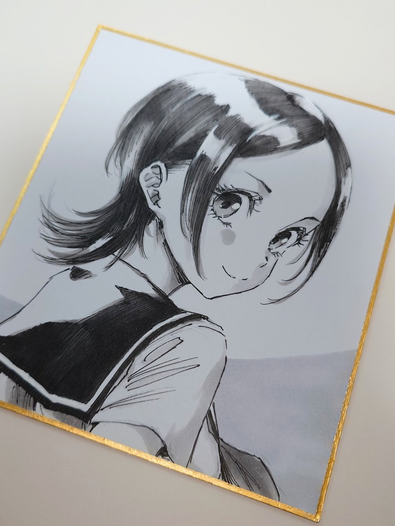 オリジナルイラスト 小色紙