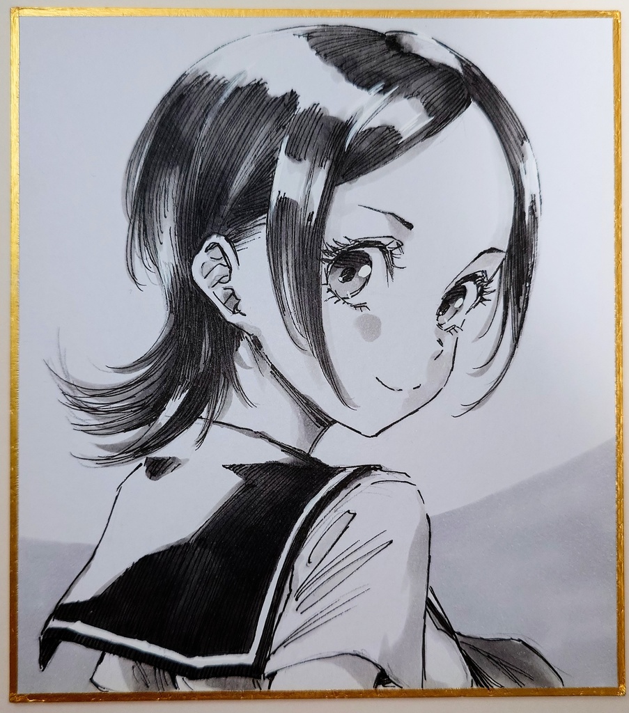 オリジナルイラスト 小色紙