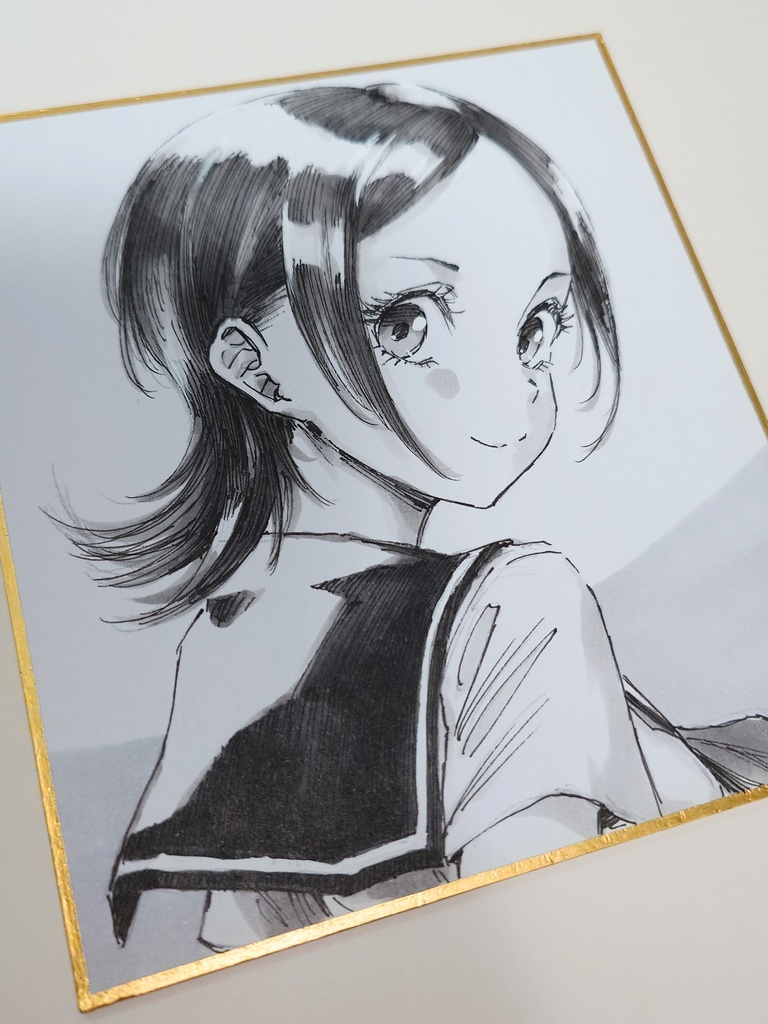 オリジナルイラスト 小色紙